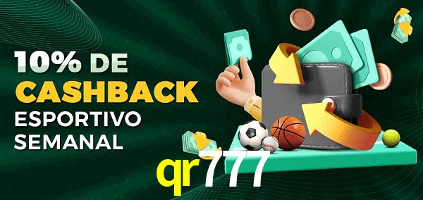 10% de bônus de cashback na qr777