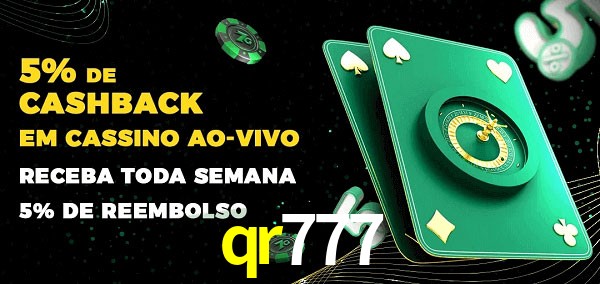Promoções do cassino ao Vivo qr777